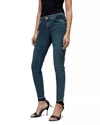 Allsaints Miller Mid-rise Skinny Leg Jean In Hunter Blue In Blue