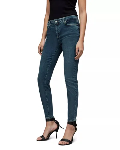 Allsaints Miller Mid-rise Skinny Leg Jean In Hunter Blue