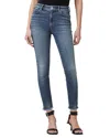 Allsaints Womens Deep Royal Blu Miller Pushup Skinny-leg High-rise Organic Cotton-blend Stretch-denim Jeans In Deep Royal