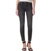 Allsaints Miller Push Up High Rise Skinny Ankle Jeans In Washed Black In Washed Black
