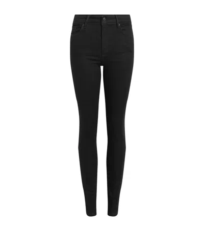 Allsaints Miller Size Me Skinny Jeans In Black