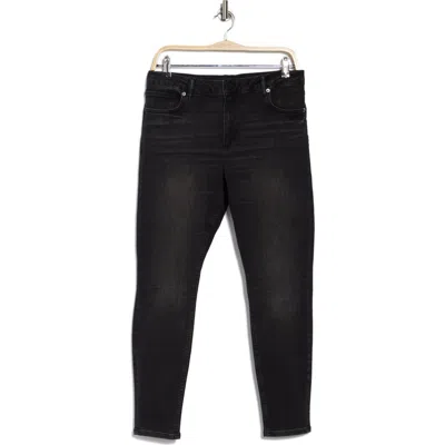 Allsaints Miller Skinny Jeans In Washed Black