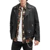 Allsaints Milo Leather Biker Jacket In Black