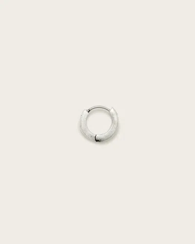 Allsaints Milo Sterling Silver Hoop Earring In Warm Silver
