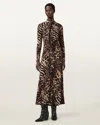 Allsaints Mina A-line Maxi Dress In Multi