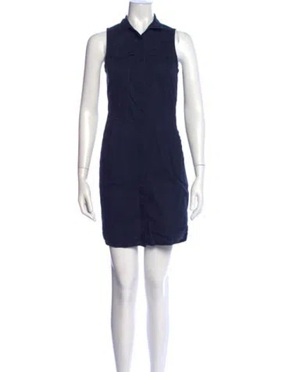Pre-owned Allsaints Mini Dress In Blue