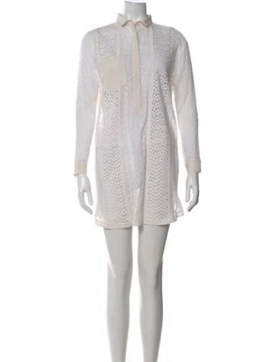 Pre-owned Allsaints Mini Dress In White
