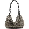 Allsaints Mini Madea Chain Handle Leather Shoulder Bag In Silver/silver