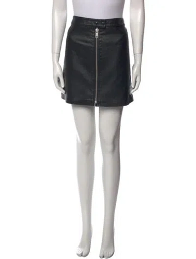 Pre-owned Allsaints Mini Skirt In Black
