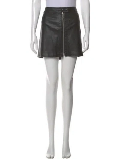 Pre-owned Allsaints Mini Skirt In Black