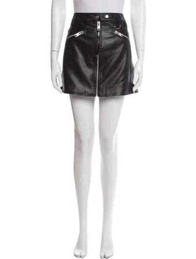 Pre-owned Allsaints Mini Skirt In Black