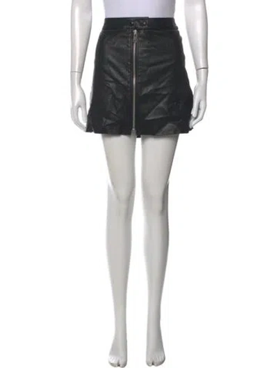 Pre-owned Allsaints Mini Skirt In Black