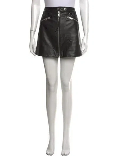Pre-owned Allsaints Mini Skirt In Black