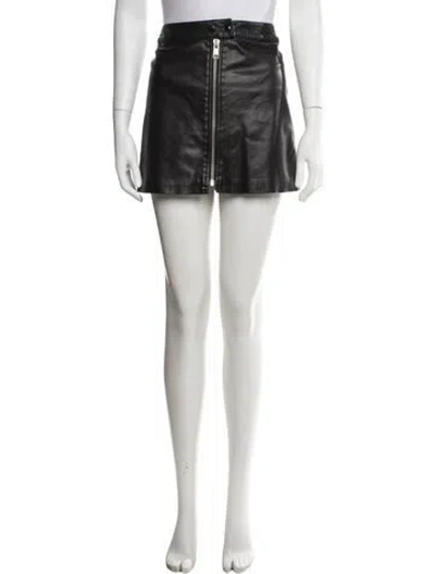 Pre-owned Allsaints Mini Skirt In Black