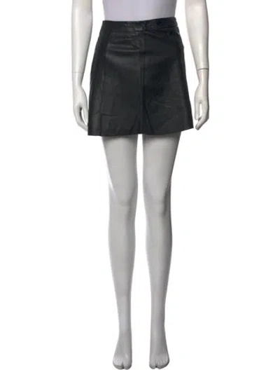 Pre-owned Allsaints Mini Skirt In Black