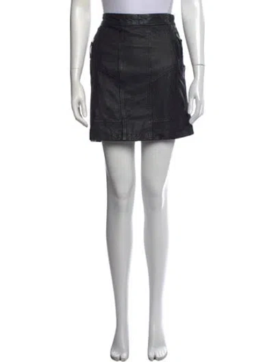 Pre-owned Allsaints Mini Skirt In Black