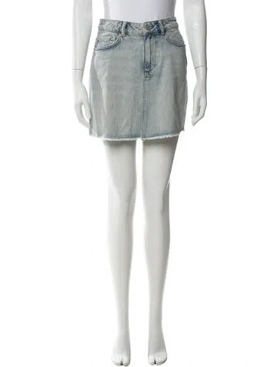 Pre-owned Allsaints Mini Skirt In Blue