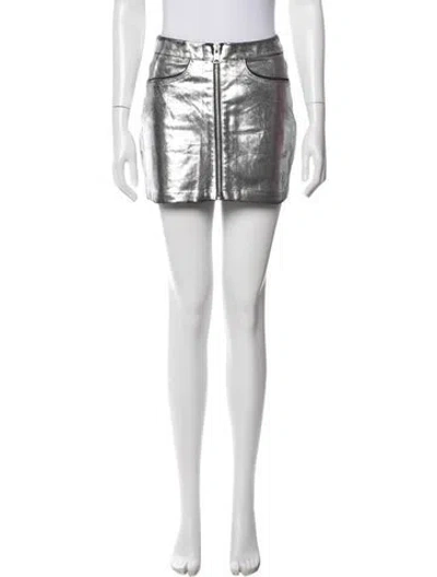 Pre-owned Allsaints Mini Skirt In White
