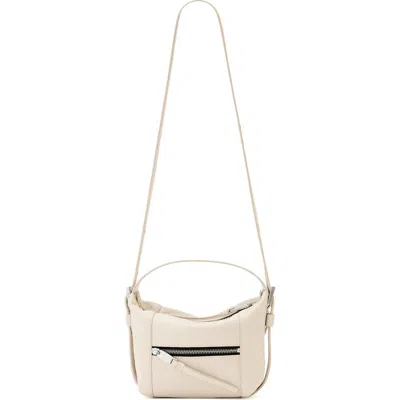Allsaints Mini Vega Grab Leather Crossbody Bag In Neutral