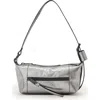 Allsaints Mini Vega Leather Shoulder Bag In Gray