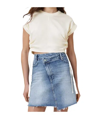 Allsaints Mira Tie Detail Top In White