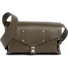 Allsaints Miro Leather Satchel In Green