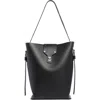 Allsaints Miro Leather Shoulder Bag In Black