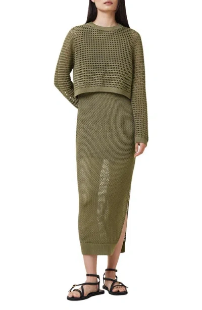 ALLSAINTS ALLSAINTS MIRO OPEN STITCH DRESS