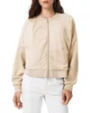 Allsaints Mirri Jersey Bomber Jacket In Neutral
