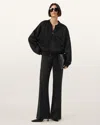 Allsaints Mirri Jersey Bomber Jacket In Black
