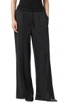 Allsaints Mirri Pintuck Pleat Wide Leg Pants In Black