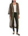 Allsaints Misha Kimono In Green