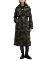 ALLSAINTS MIXED CAMO PRINT TRENCH COAT