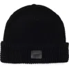 Allsaints Mixed Stitch Beanie In Black
