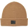 Allsaints Mixed Stitch Beanie In Brown