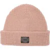 Allsaints Mixed Stitch Beanie In Pink