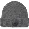 Allsaints Mixed Stitch Beanie In Silver