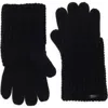 Allsaints Mixed Stitch Gloves In Black