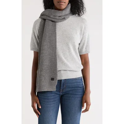 Allsaints Mixed Stitch Scarf In Gray