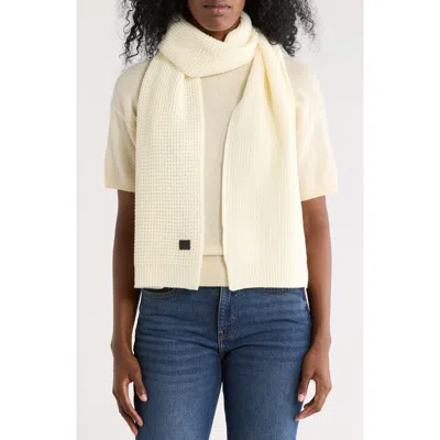 Allsaints Mixed Stitch Scarf In White