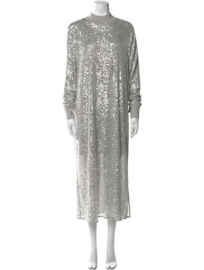 Pre-owned Allsaints Mock Neck Long Dress