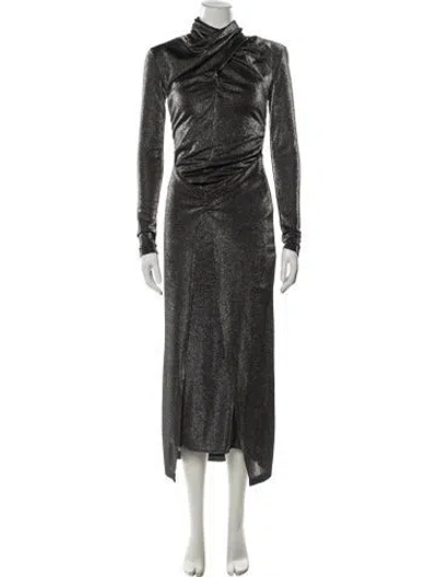 Pre-owned Allsaints Mock Neck Long Dress