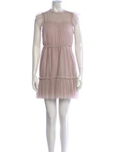 Pre-owned Allsaints Mock Neck Mini Dress