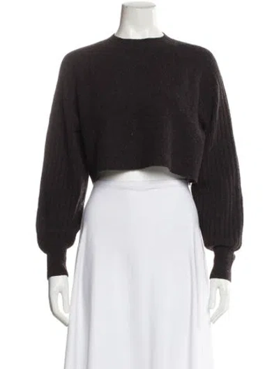 Pre-owned Allsaints Mock Neck Sweater In Brown