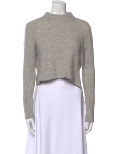 Pre-owned Allsaints Mock Neck Sweater In Gray