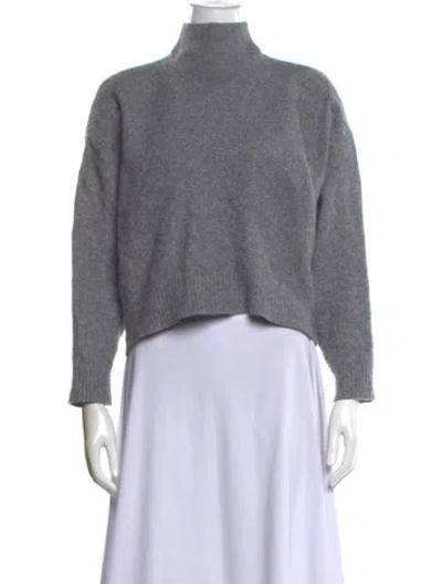 Pre-owned Allsaints Mock Neck Sweater In Gray