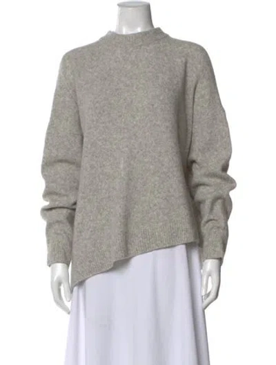 Pre-owned Allsaints Mock Neck Sweater In Gray