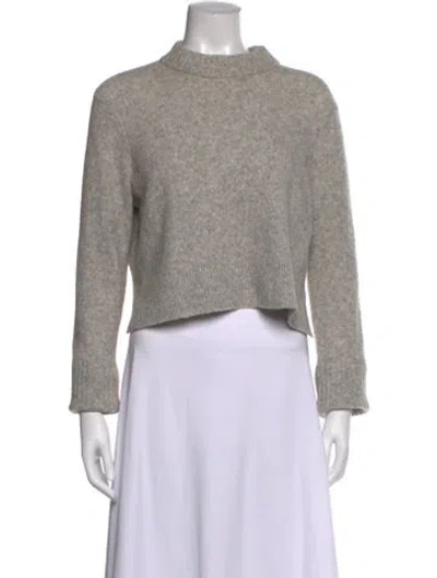 Pre-owned Allsaints Mock Neck Sweater In Gray
