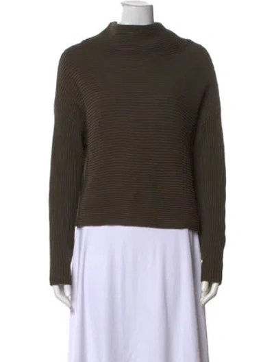 Pre-owned Allsaints Mock Neck Sweater In Green