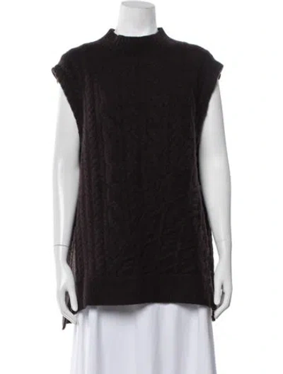 Pre-owned Allsaints Mock Neck Sweater In Purple